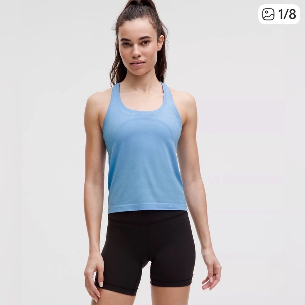 NWT lululemon Swiftly Tech Racerback Tank Top - Aero Blue 8